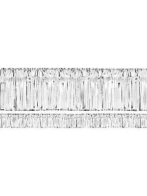 FRANJA DE MESA PRATEADA